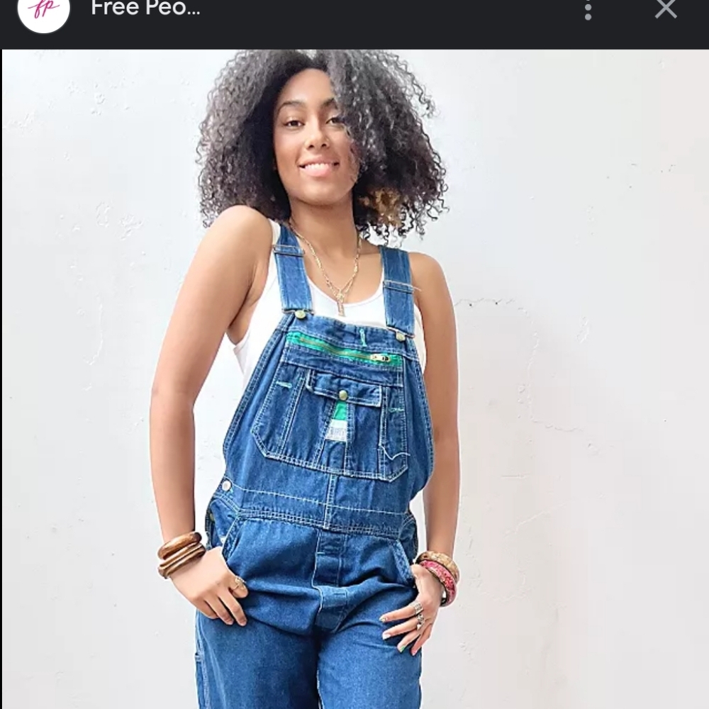 vintage USA liberty bib denim overalls 100% cotton paint splatter free people